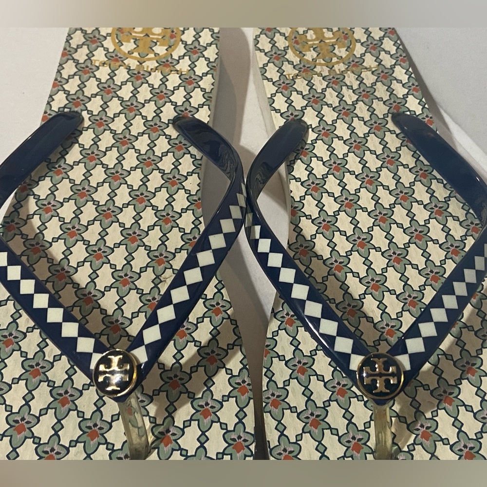 Tory Burch Women's Flip Flops Harlequin Strap